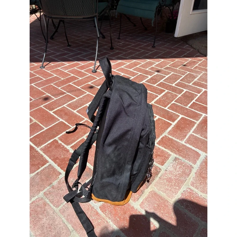 Spalding Backpack Unisex One Size Black Suede Bottom Vintage 90s Gorpcore Bag